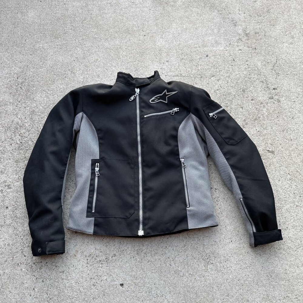 Alpinestars Motorcycle Jacket Stella Womens Small Black  Air Armored Riding